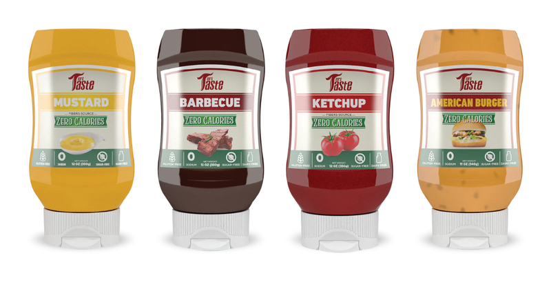 Image illustrating a variety of sauces with zero calories by Mrs. Taste.