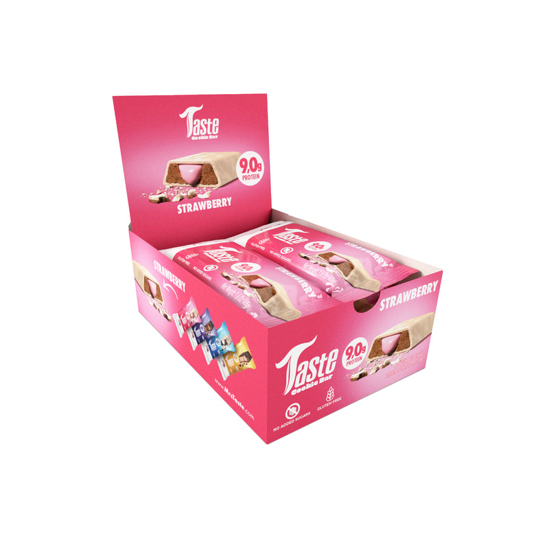 TASTE COOKIE BAR  STRAWBERRY  ( 12 UNITS )